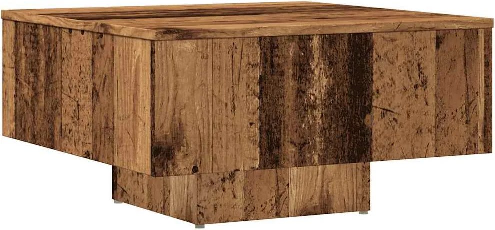 vidaXL antik fa színű szerelt fa dohányzóasztal 60 x 60 x 31,5 cm