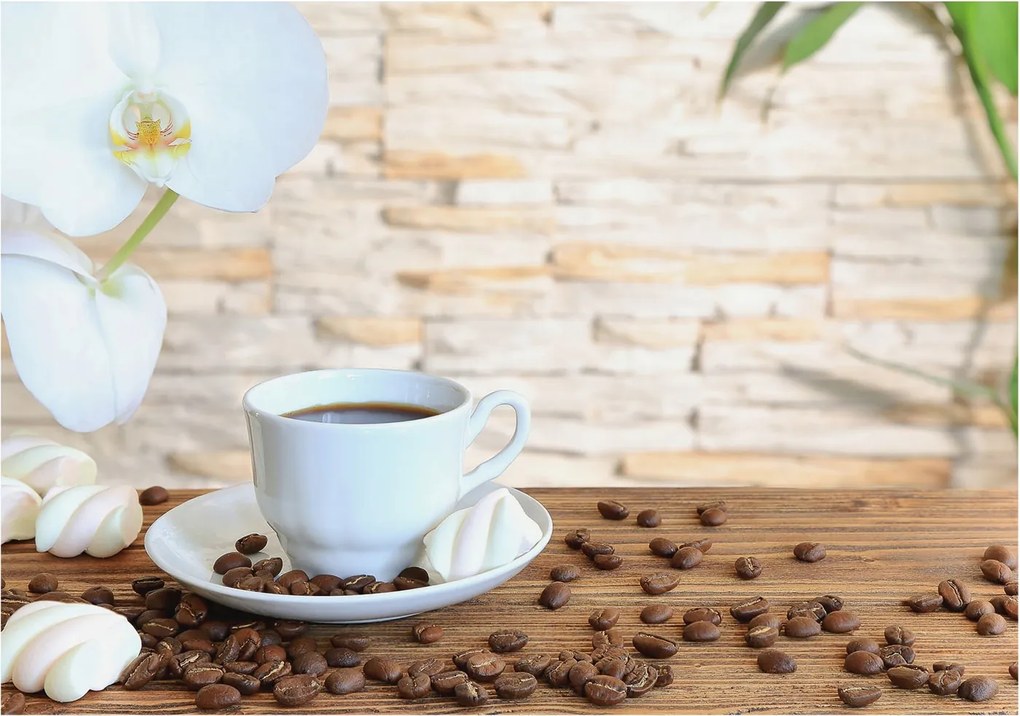 Fotótapéta Flizelin Dekoratív tapéta Virágos relaxáció 208x146 Ragasztó