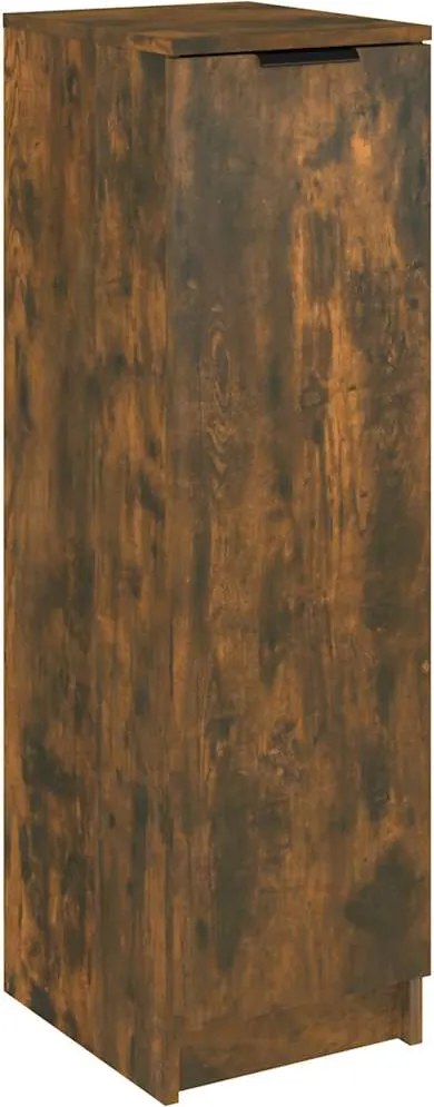 vidaXL füstös tölgyszínű szerelt fa cipősszekrény 30 x 35 x 100 cm