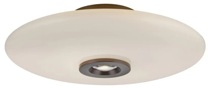 ZUMA LINE 6083-34 PURE VITRUM Kerek Mennyezeti Lámpa Barna, Ezüst LED IP20