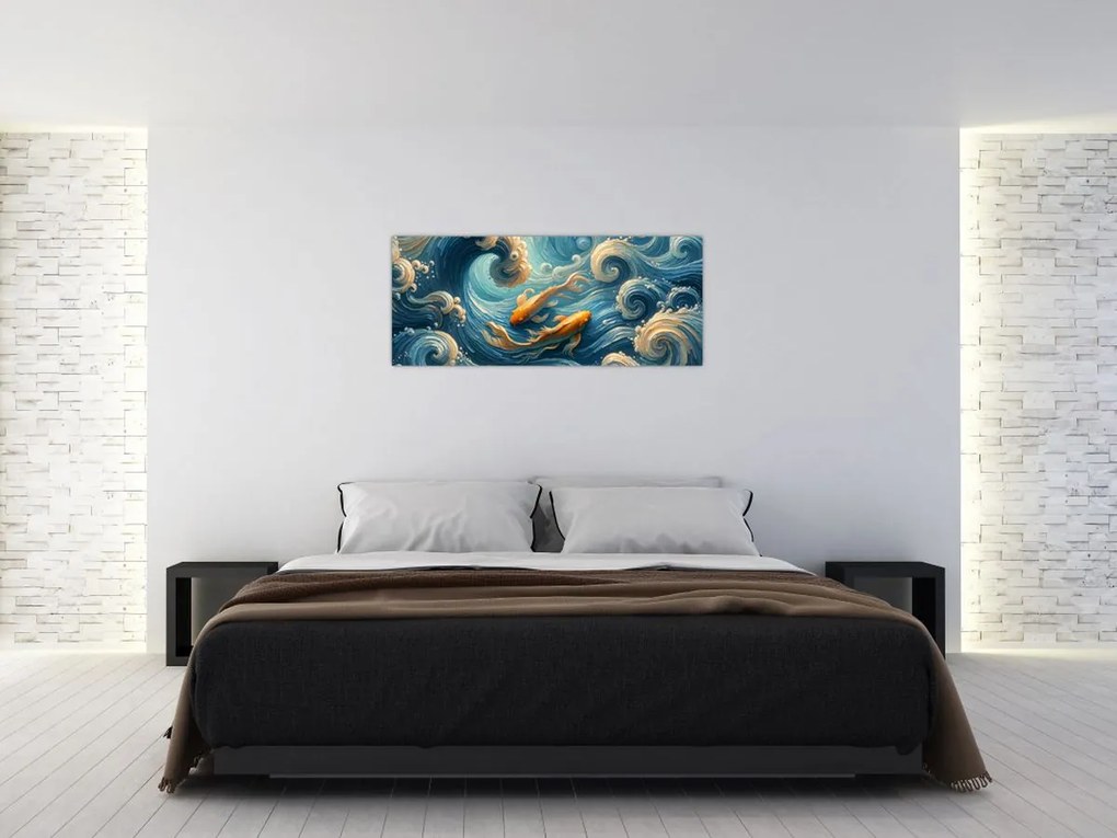 Kép - Aranyhalak (120x50 cm)