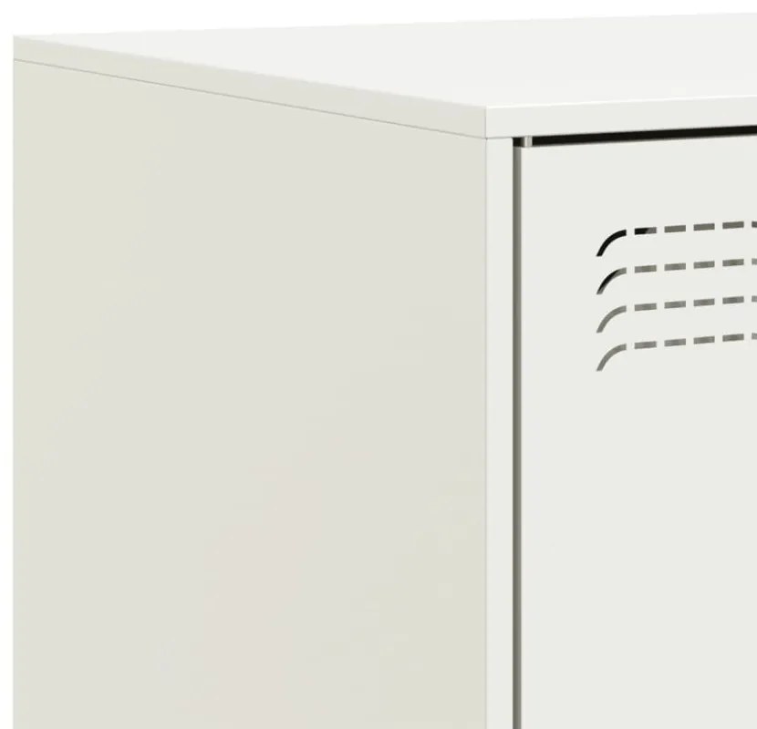 2 db fehér acél TV-szekrény 67 x 39 x 44 cm