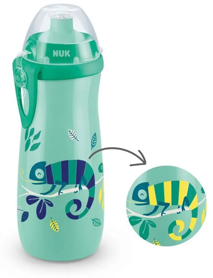 Gyermek sport itatópohár NUK Sports Cup Chameleon 450 ml
