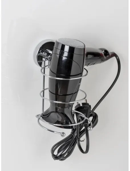 WENKO 20896100 – Hajszárítótartó VACUUM-LOC MILAZZO 12 x 17 cm, fényes króm