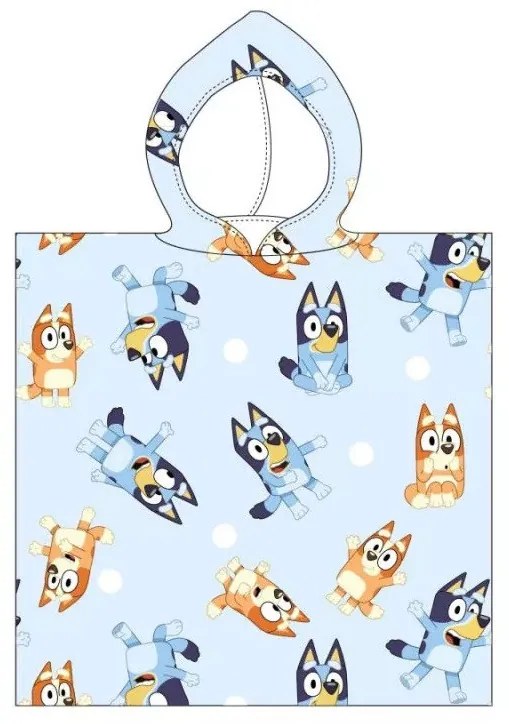 Bluey Playful strand törölköző poncsó 50x115 cm (Fast Dry)
