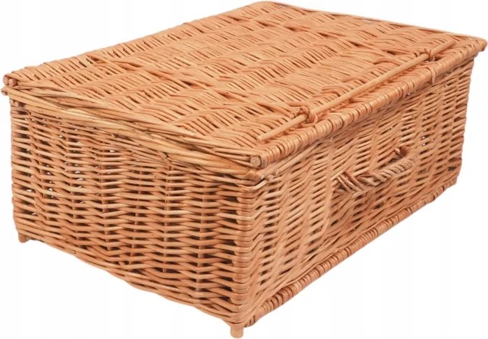 Fonott Táska Piknik Kosár Kézműves Pezsgő 40 cm