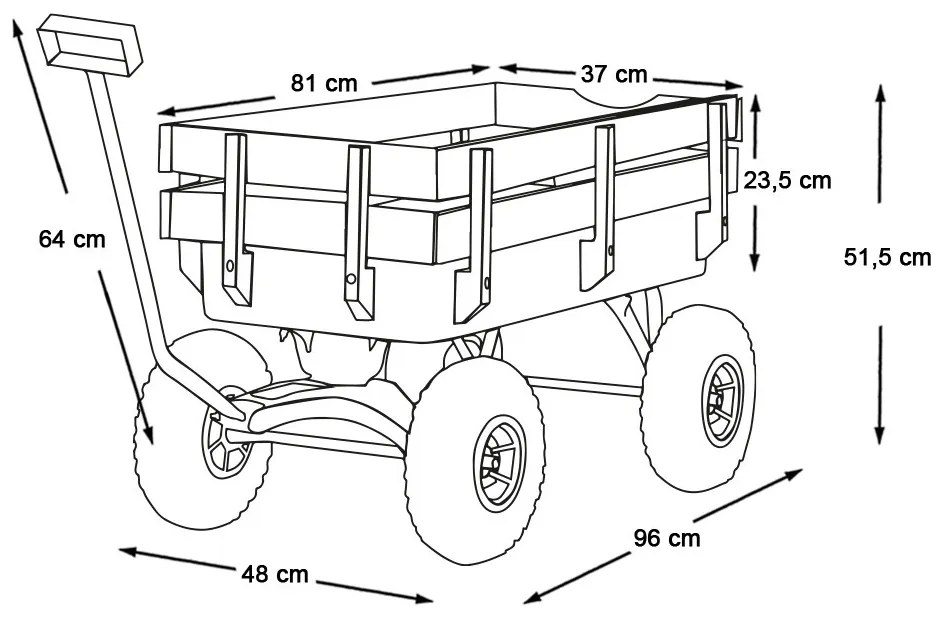 Fém, kerti kézikocsi 2 típusban-150 kg teherbírás