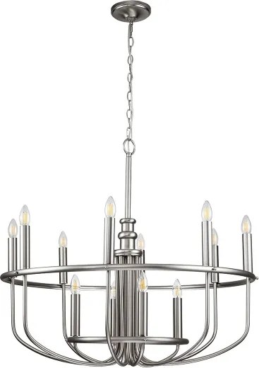 Kichler KL-CAPITOL-HILL12-BN - CAPITOL HILL láncos csillár 12xE14/40W/230V króm