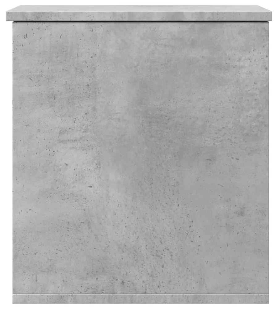 betonszürke szerelt fa tárolóláda 40x42x46 cm