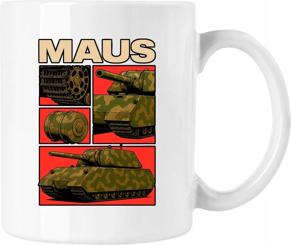 Wehrmacht bögre Maus fehér 330ml