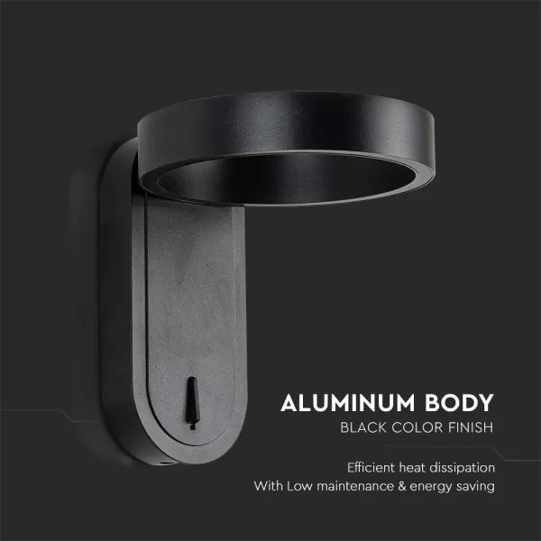 LED fali lámpa LED/5W/230V 3000K/4000K fekete