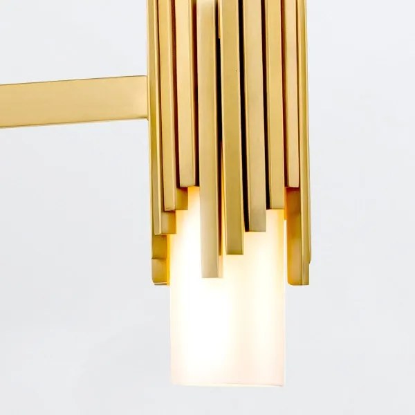 Elstead MARVELE6-AB-OPAL - MARVELE rúdon csillár 6xE14/40W/230V arany