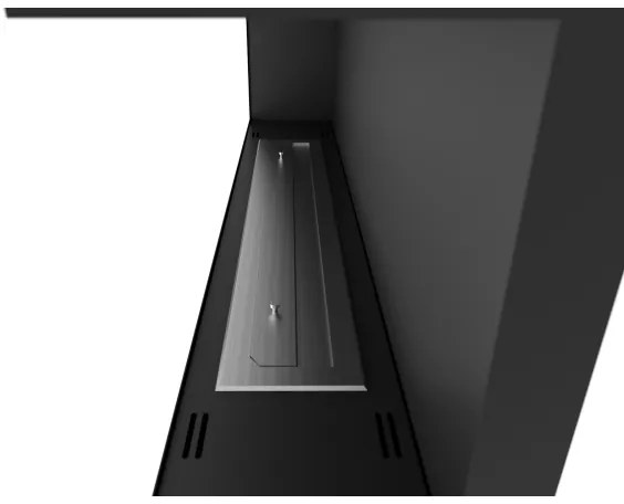 InFire - Sarok BIO kandalló 45x120 cm 3kW fekete