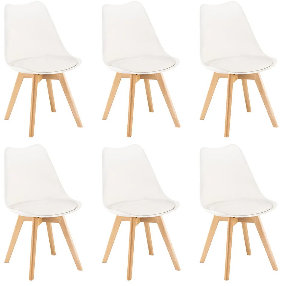 Silla étkezőszék 6 db fehér színben