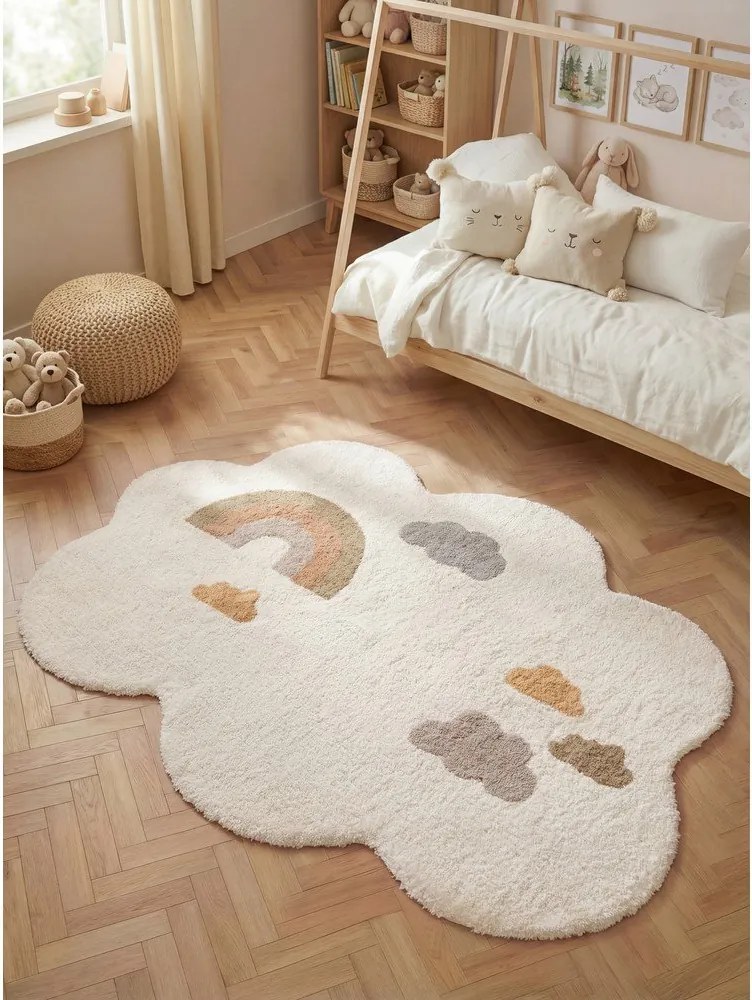 Krémszínű mosható-kézi szövésű pamut gyerek szőnyeg 140x200 cm Snuggle Willy – Hanse Home