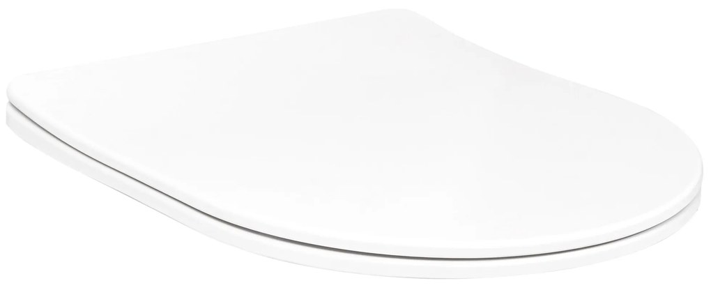 Lassan csukódó WC ülőke DUROPLAST FLAT Fehér