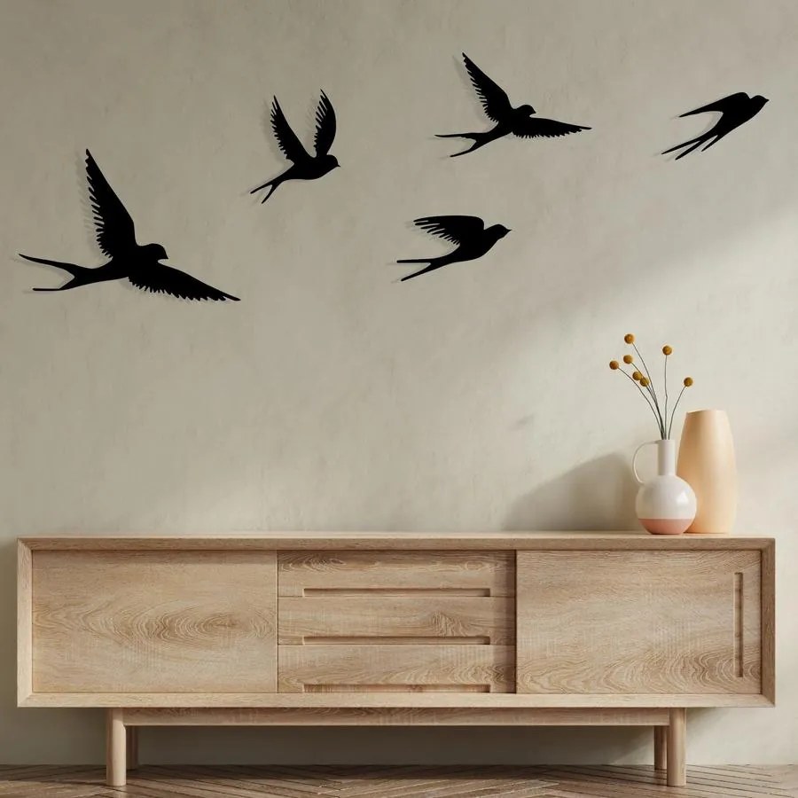 Fém fali dekoráció, Crow