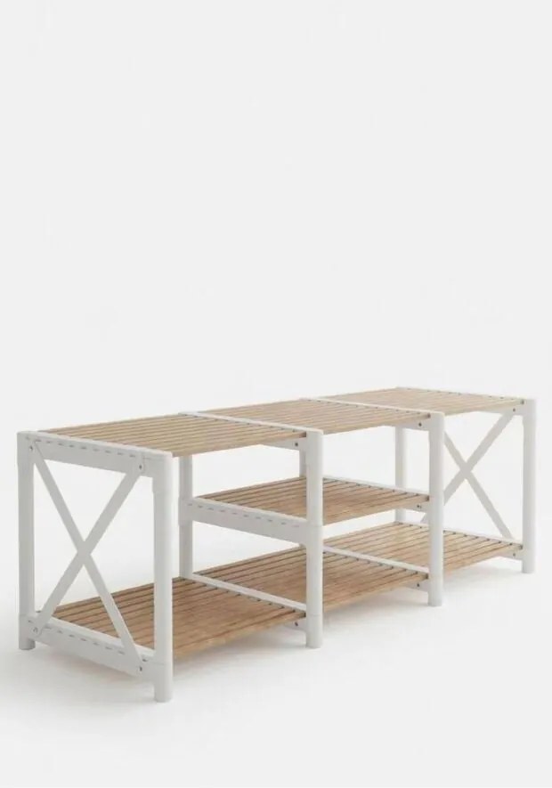 TV-állvány, fehér, 110 cm – TR282PTR1608