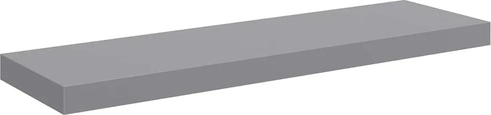 vidaXL szürke MDF lebegő fali polc 80 x 23,5 x 3,8 cm