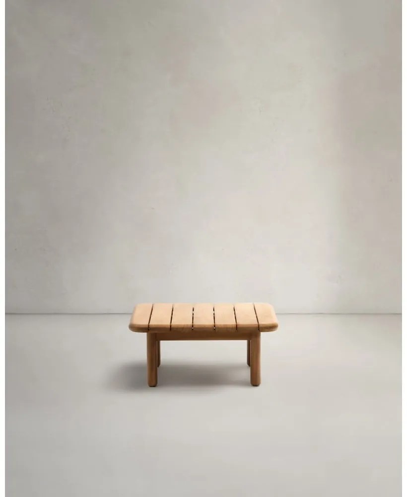 Teakfa kerti dohányzóasztal 70x70 cm Turqueta – Kave Home