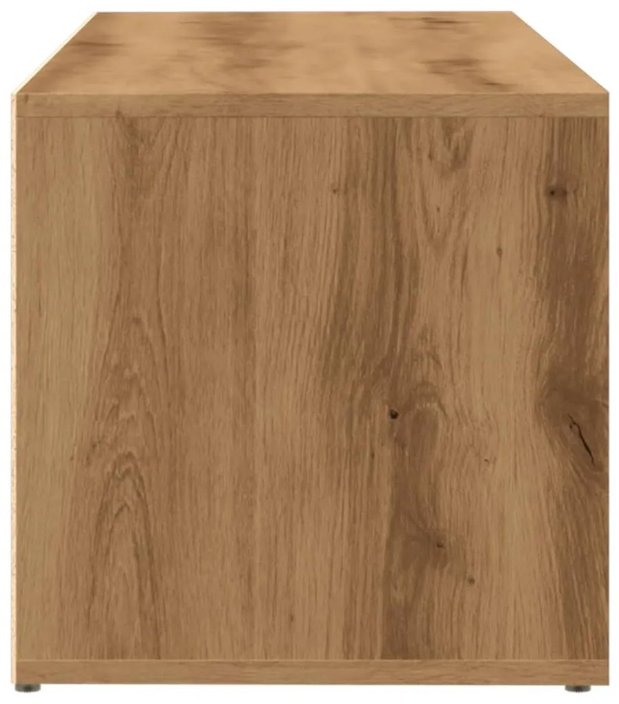 kézműves tölgy színű szerelt fa cipőtároló pad 105 x 35 x 35 cm