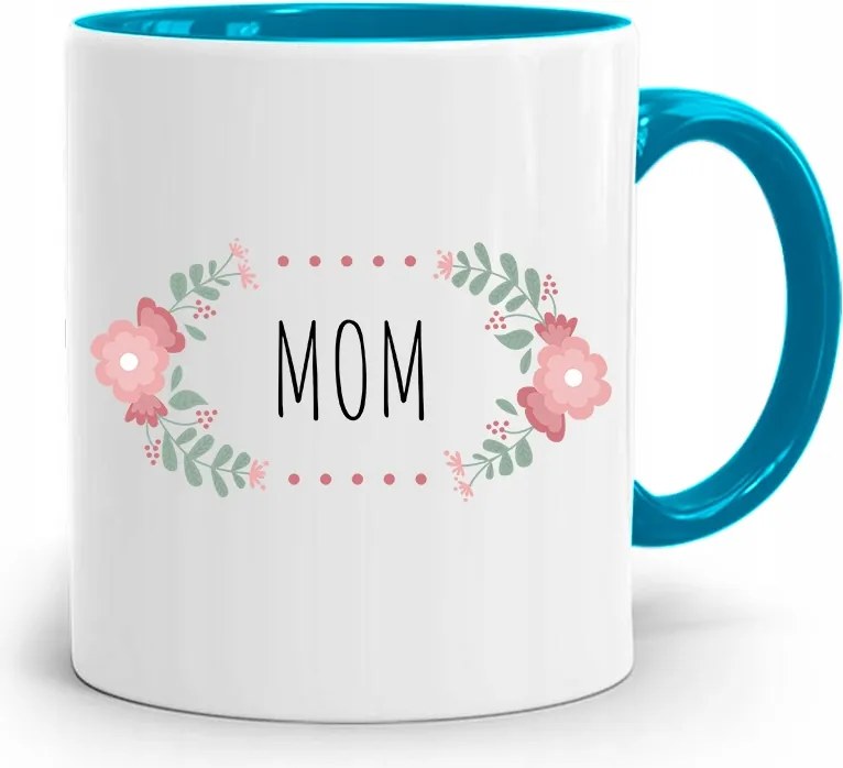 Kék Bögre Anyák Napjára Anyák Napi Ajándék fényképes nyomattal