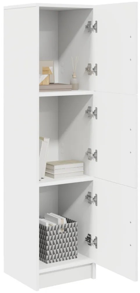 Fehér Oldalnézet Fehér MDF Fa Közepes Fehér oldalnézet
