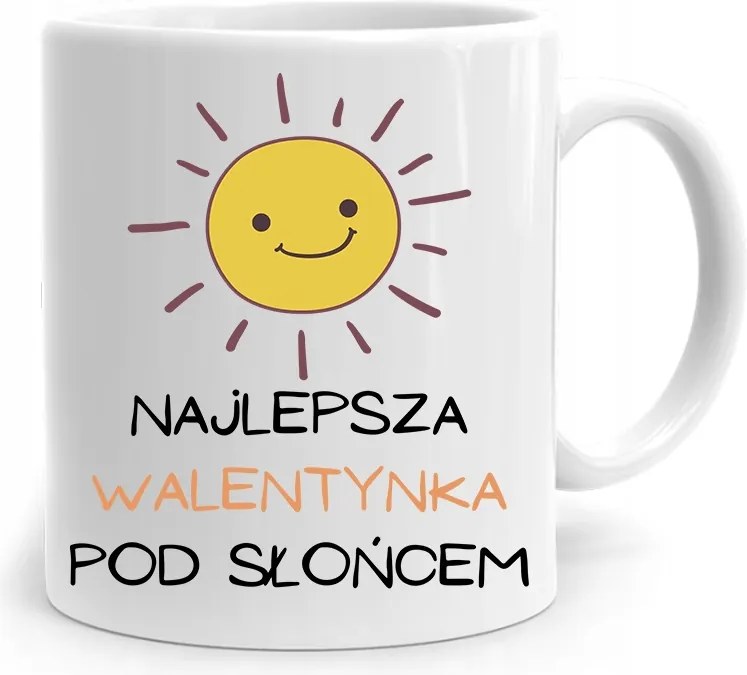 Bögre Ajándék Valentin Napra A Legjobb A Nap Alatt fényképes nyomtatással