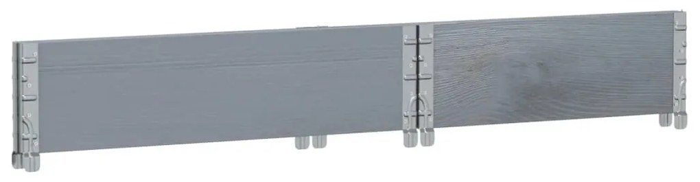 szürke tömör fenyőfa kerti növénytartó 80 x 60 cm