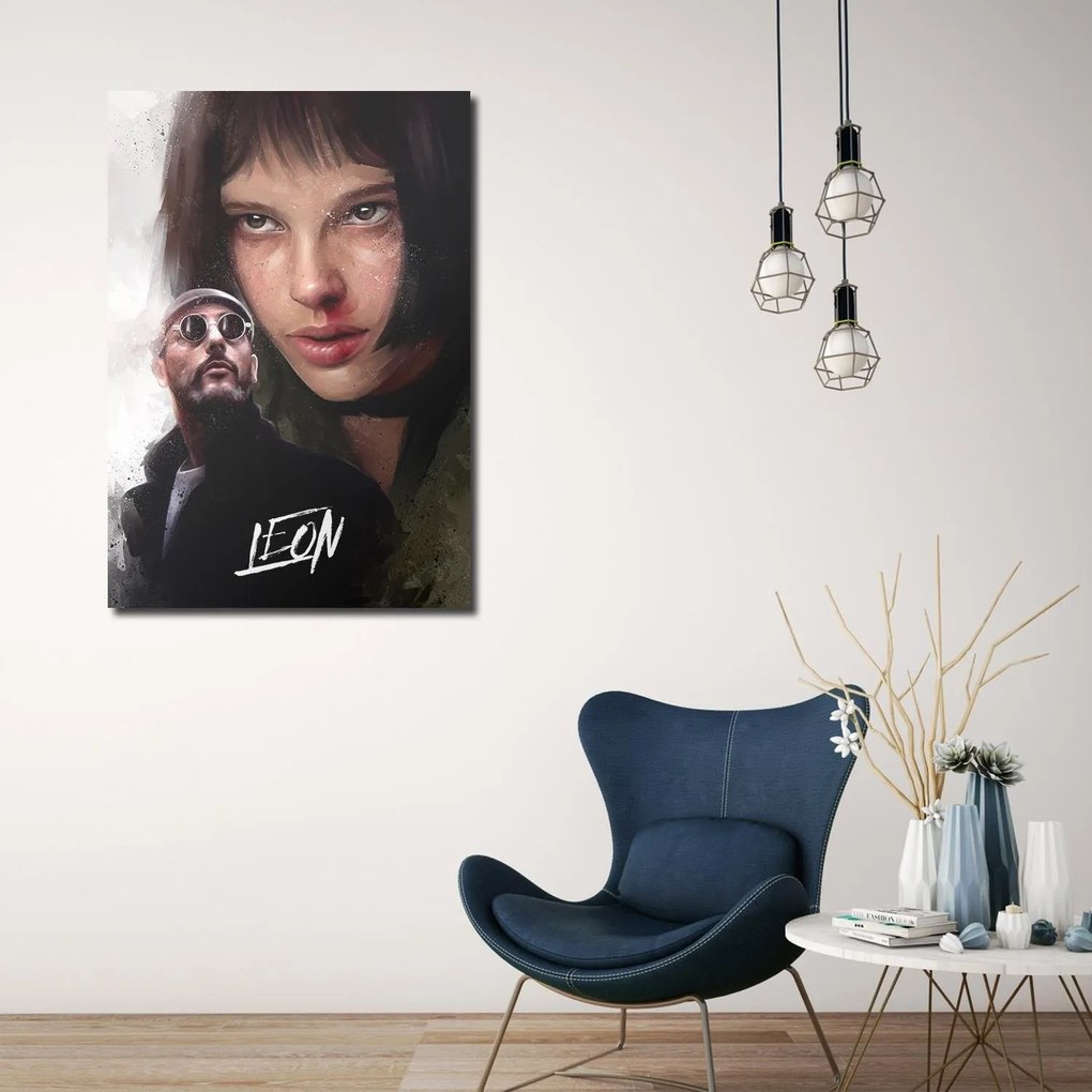 Gario Vászonkép Léon, a profi, Jean Reno és Natalie Portman- Dmitry Belov Méret: 40 x 60 cm