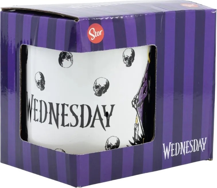Wednesday Nevermore porcelán bögre 325 ml (11 oz) Díszdobozban
