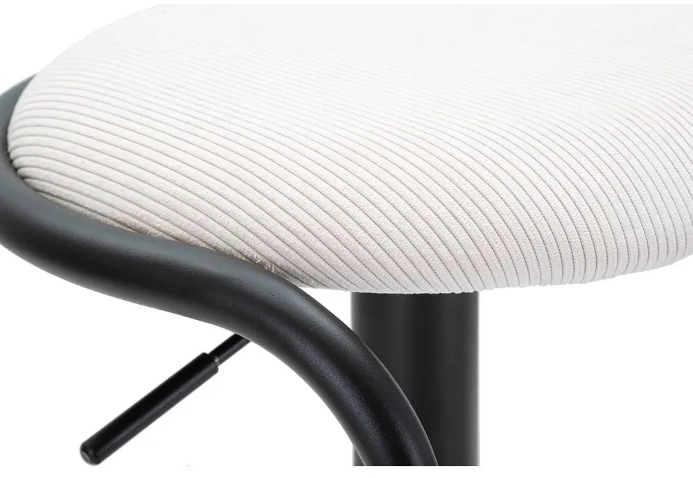 Fehér-fekete kárpitozott állítható magasságú bárszék (ülésmagasság 61 cm) Destiny – Mauro Ferretti