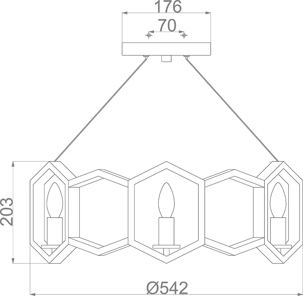 Hinkley modern függeszték moxie arany elshk-moxie6-p-ssg