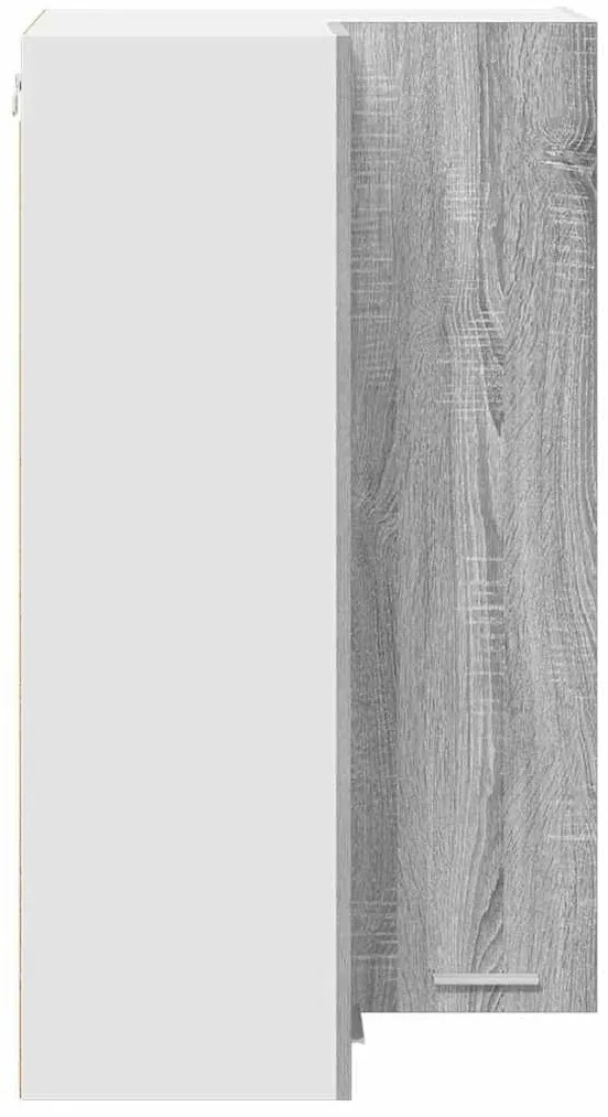 Függő szekrény Riga Szürke Sonoma és fehér 57 x 57 x 100 cm