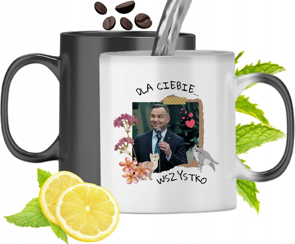 Duda András Színváltó Mágikus Bögre fényképes nyomtatással