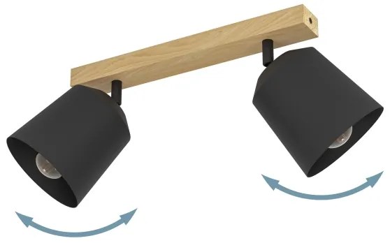 Eglo 900432 - spotlámpa COTORRO 2xE27/25W/230V