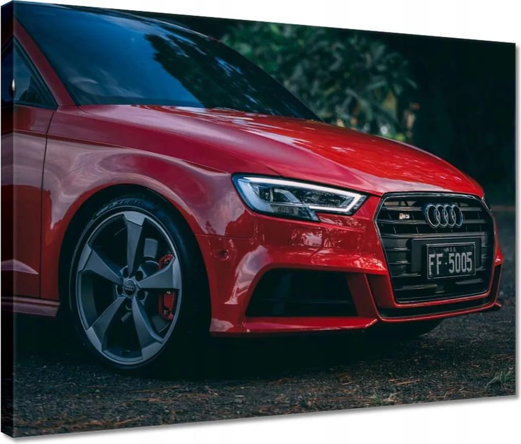 Vászonkép 40x30 Piros Audi S3 Alufelni