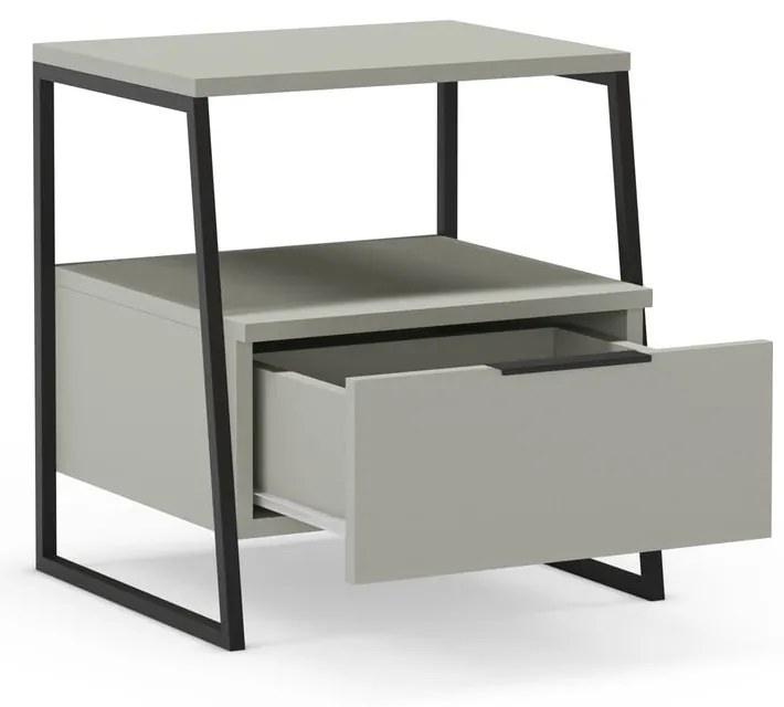 Zöldesszürke éjjeliszekrény Velia – Marckeric