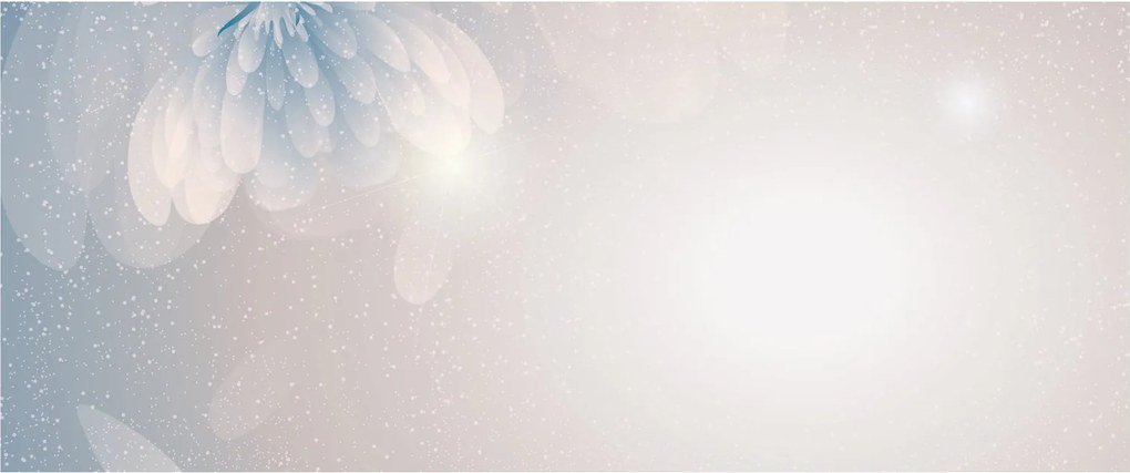 Kép - havas virágok (120x50 cm)