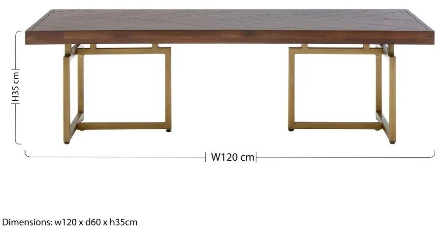 Barna kerek dohányzóasztal 60x120 cm Brando – Premier Housewares