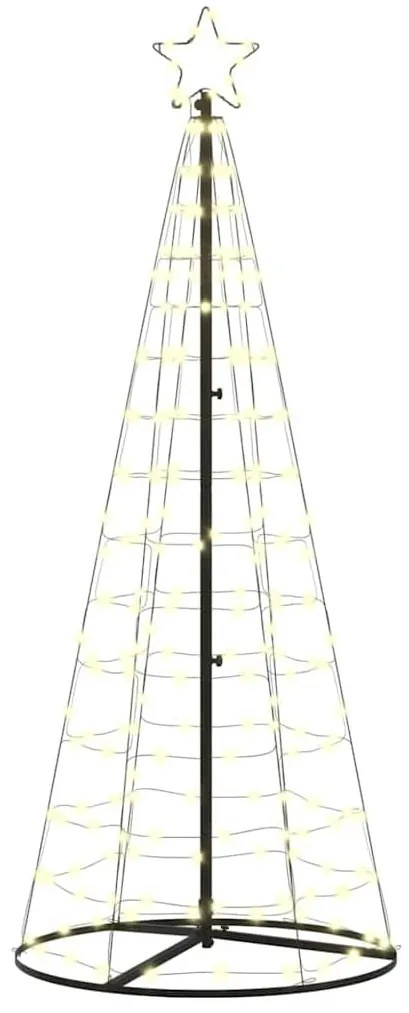 LED Karácsonyi Fenyő 390 LED-del Meleg fehér 250 cm Vas