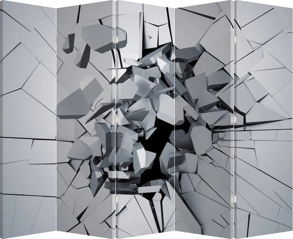 Paraván - 3D absztrakció (210x170 cm)