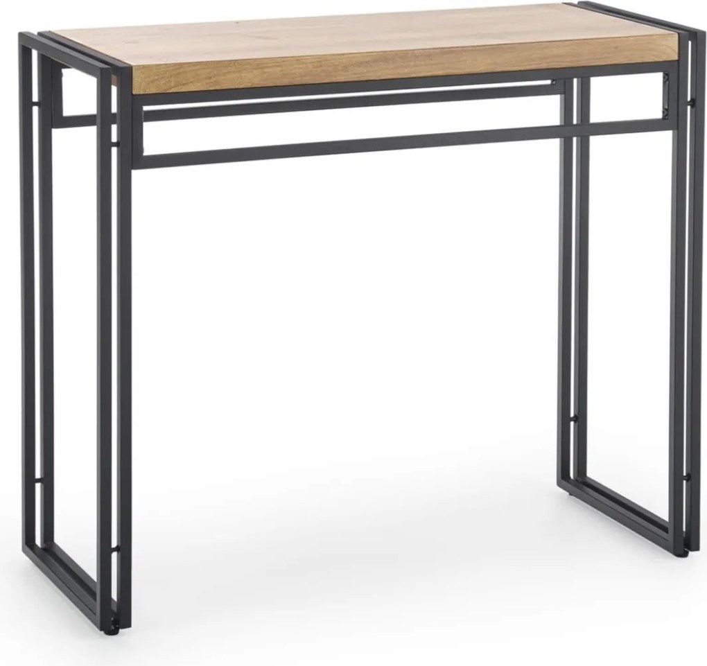 Konzol előszoba nappali hálószoba loft modern tölgy arany Bolivar KN1