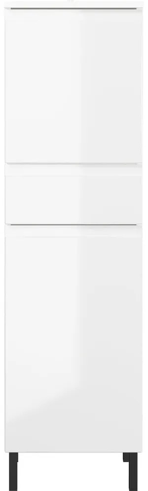Fehér magas fürdőszoba szekrény 34x120 cm Salinas - Germania