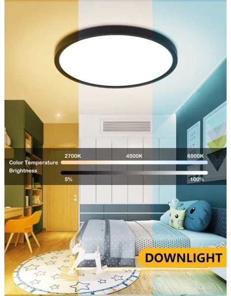 Immax NEO 07166-B40-LED RGBCCT 50W/230V Wi-Fi Tuya dimmelhető lámpa fekete+DO