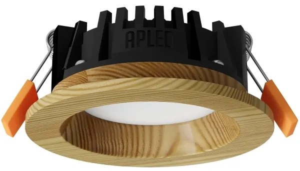 APLED - LED Lámpa RONDO WOODLINE LED/3W/230V 4000K átm. 9 cm fenyő tömör fa