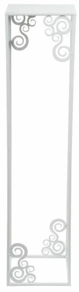 Virágállvány 80x24 cm, fehér