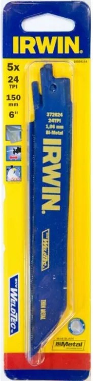 Irwin Szablyafűrészlap Róka Fém Szablyafűrészhez 150mm 5db