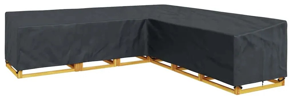 Kültéri bútorhuzat Fekete 300 x 300 x 80 cm 210D Oxford Szövet