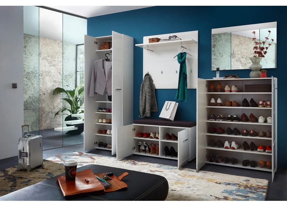 Fehér ruhásszekrény 59x197 cm Adana – Germania